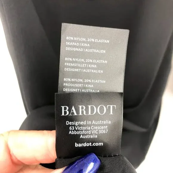 BARDOT Women's Londyn Cut Out Mini Dress XS Black Bodycon Stretch NWT - Picture 12 of 14